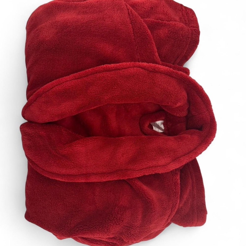 Cozy Red Fleece Robe